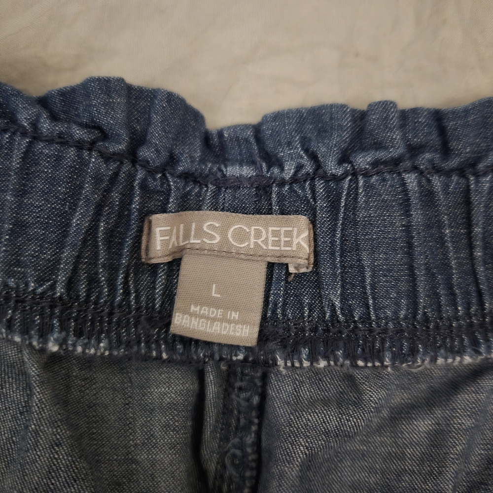 Falls Creek Women's Denim Blue Jean Shorts - Picture 2 of 3
